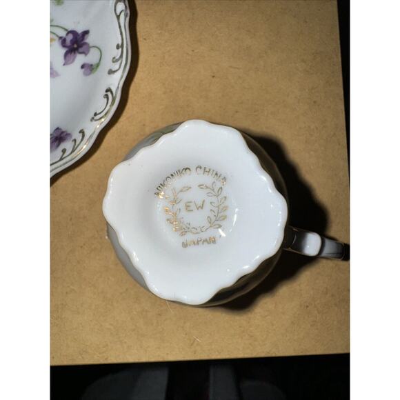 Nikoniko China Japan Floral Ware Hand Painted Dematisse Cup And Saucer - Picture 5 of 5